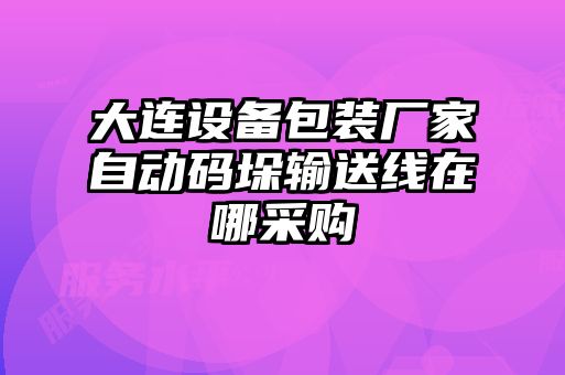 大連設(shè)備包裝廠家自動碼垛輸送線在哪采購