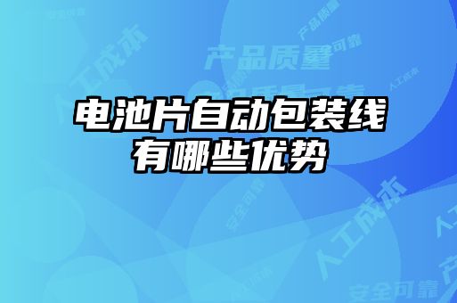 電池片自動(dòng)包裝線(xiàn)有哪些優(yōu)勢(shì)